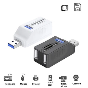 Pc Card Reader Device Usb Hub Expansion Splitter for Connecting Mobile Hard Disk - Zdjęcie 1 z 9