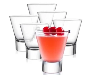 Bormioli Rocco 6-Pk YPSILON Cocktail Glasses set - 8.5 Ounce Bar Glass Stemless - Picture 1 of 10