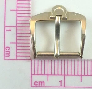 Vintage Omega Stainless Wristwatch Band Buckle - 12.4mm Wide - Parts / Repair - Picture 1 of 4