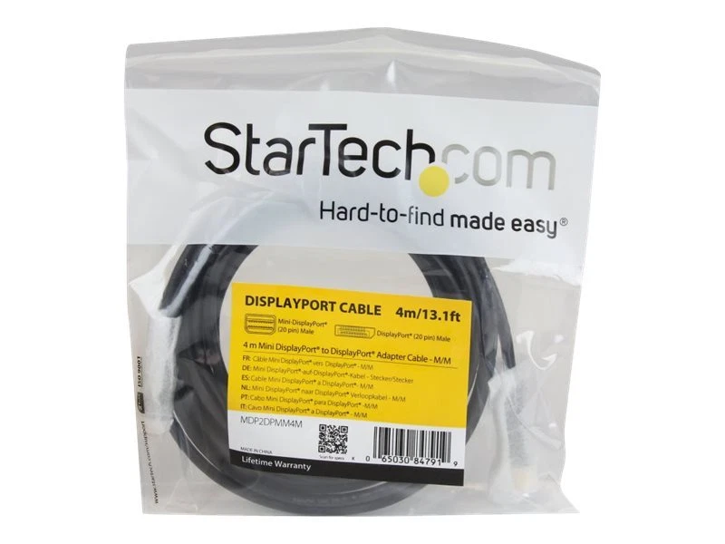 StarTech MDP2DPMM4M 4m Mini DP to Adapter Cable