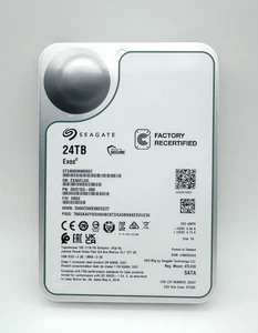 ST24000NM000C Seagate Exos 24TB 3.5" SATA 7200RPM 512MB Enterprise Hard Drive - Picture 1 of 5