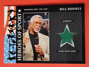 BILL RUSSELL SPIEL GEBRAUCHT TRIKOTKARTE 09 TOPPS HERITAGE HELDEN SPORT BOSTON CELTICS - Bild 1 von 2