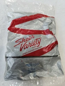 Sheer Variety Hosiery Amazing Lace Pantyhose Size A charcoal Black 100% Nylon - Picture 1 of 4