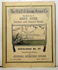 Original 1920s H. & D. Folsom Arms catalog No. 20 (firearms, sporting goods)