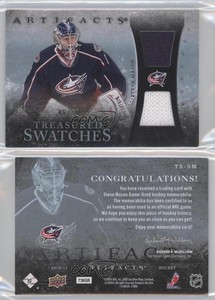 2010 Artifacts Treasured Swatches Blue Jersey/Patch /50 Steve Mason #TS-SM Patch