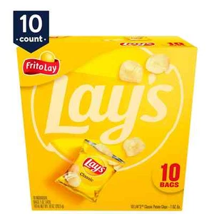 Lay's Potato Chips Classic 1 oz, 10 Count - Picture 1 of 4