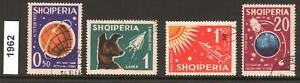 1962. ALBANIA SPACE STAMPS. EXPLORING SPACE