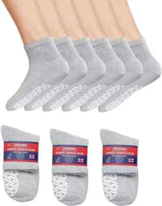Calcetines de cuarto de tobillo para diabéticos antideslizantes para hombre sin ataduras ajuste suelto talla 9-15 - Imagen 1 de 23