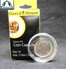 10 Direct Fit Coin Capsules for US Dime & Other 18mm Diameter Coins - FREE SHIP