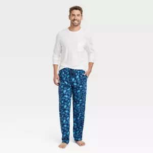 NEW! Men's Big & Tall Paisley Microfleece Pajama Set 2pc - Goodfellow - Picture 1 of 8