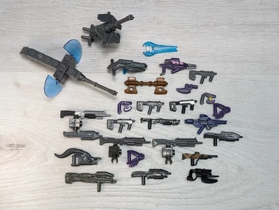 (Lot Of 27) Mega Bloks Halo UNSC & Covenant Guns Turrets Black & Metallic  - Image 1 of 4
