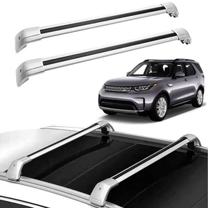 Roof Rack Cross Bars for LR Discovery L462 2017-2020 Lockable Aluminum Rails - Picture 1 of 6