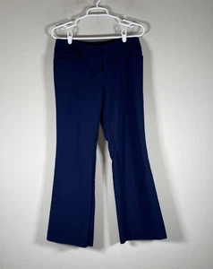 Pantaloni eleganti 7th Avenue New York & Co donna 8P vita media blu business casual - Foto 1 di 15