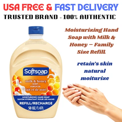 Softsoap Milk & Honey Liquid Hand Soap Refill 50oz Moisturizing Wash Cleanser - Image 1 of 4