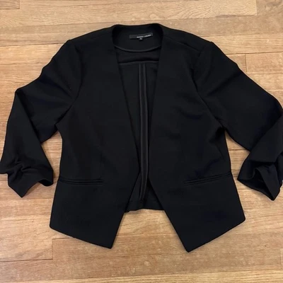 Chaqueta Blazer Amanda & Chelsea Negra Texturizada Manga Acanalada Talla XL b60 Foto 1 de 4