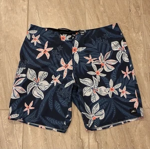 O’Neill Tropical Board Shorts Swim Beach Men’s 36 Surfing Stretch Hyperdry NWOT - Picture 1 of 5