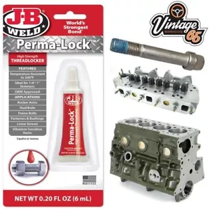 Classic Auto Gewindeschloss 6ml Permanent Hochfest Rot Hochfest Perma-Schloss - Bild 1 von 1