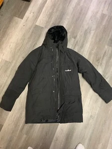 Carhartt Jacket Black Parka With Fuzzy Hood XL Mens Super Warm - Picture 1 of 10