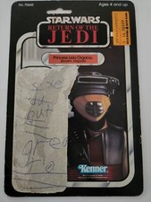 STAR WARS RETURN OF THE JEDI CARD BACK Princess Leia Organa Boushh Kenner 1983