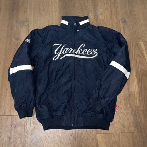 New York Yankees Majestic Authentic Baseball MLB Therma Base  Jacket Youth L Cover