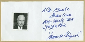 James de Coquet (1898-1988) - Journaliste et résistant - Photo dédicacée - Photo 1 sur 1
