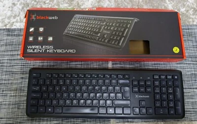 Blackweb Wireless Silent Black Keyboard -  NO RECEIVER CHECK DESC - Image 1 of 2