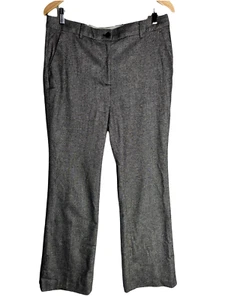 Talbots Raleigh Womens Curvy Dress Pants Size 8 Wool Blend Herringbone High Rise - Picture 1 of 9