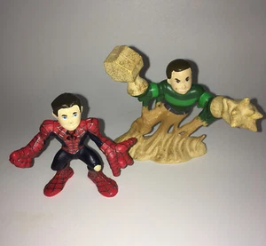 Hasbro 2006 Marvel Super Hero Squad 2.5” Action Figures Sandman Spiderman 2 pcs - Picture 1 of 7