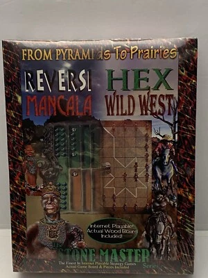 Pyramids to Praries Reversi Mancala Hex Wild West Stone Master PC Game New 1997 - Image 1 of 3