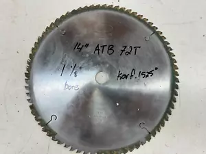 North American 14" ATB 72 T 1 1/8" bore Table Saw Blade - Picture 1 of 3