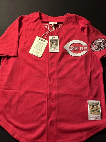 2000 Mitchell &Ness Ken Griffey Cincinnati Red Authentic Batting Practice Jersey Cover