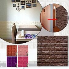 3D Self-Adhesive Tile Stone Brick Wall Sticker Soft Foam Panels Home Wall Decor