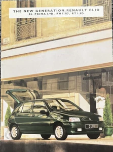 May 1994 Renault Clio RL Prima RN RT 1.9D UK Brochure - Picture 1 of 3