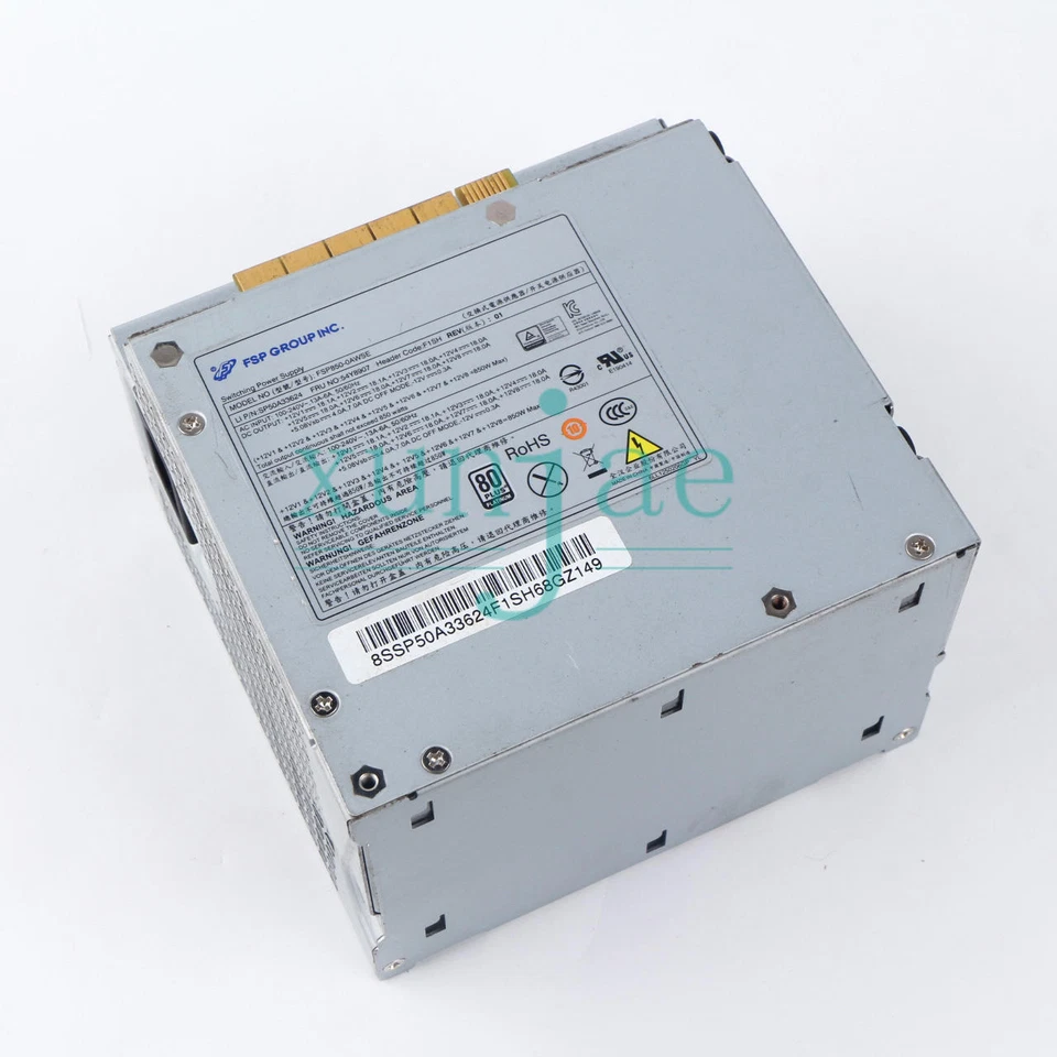 Netzteil für P500 510 P700 P710 Workstation 850W FSP850-OAWSE 54Y8907 - Bild 1 von 1