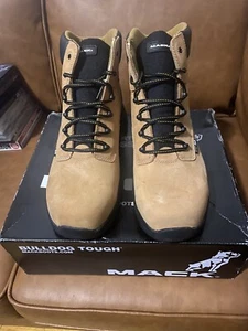 Mack Titan II Lace up Honey Coloured Safety Boots - Size 12 - BNIB. - Picture 1 of 8