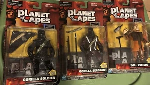 Planet Of The Apes 1999 Special Figures. Dr. Zaius, Soldier, Gorilla Sergeant - Picture 1 of 11