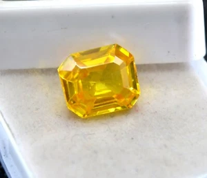 Certified Natural Untreated Yellow Sapphire VS Clarity Madagascar 6.00 ct Y449 - Picture 1 of 5