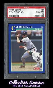 1991 Score #95 Cal Ripken Jr PSA 10 (GEM MINT) - Picture 1 of 2