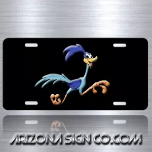 Road Runner Cartoon TV Show Metal Aluminum Replica Prop License Plate Tag New - Picture 1 of 6