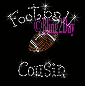 Primo de fútbol - C - Transferencia de hierro sobre estrás Hot Fix Bling Sports School