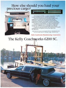 1987 The Kelly Coachworks 6200 SC, Cadillac Limousine, USA Magazine Ad - Picture 1 of 1