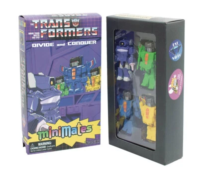 SDCC 2024 Transformers Divide and Conquer VHS Minimates EXCLUSIVO Juego de Caja Foto 1 de 4