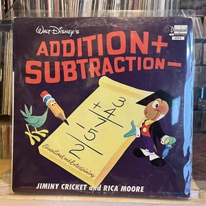 [CHILDREN/KIDS]~VG+ LP~[DISNEY]~'Addition+Subraction-'~JIMINY CRICKET & RICA MOO - Picture 1 of 5
