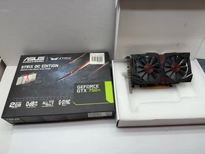 ASUS NVIDIA GEFORCE GTX 750 TI 2GB GTX750TI-OC-2GD5 PCIe - Picture 1 of 9