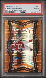 Creed Humphrey 2024 Panini Select Field Level Neon Orange Pulsar Prizm /7 PSA 10 - Picture 1 of 2