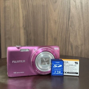 FUJIFILM FINEPIX JZ250 Compact Digital Camera Pink Japan Used - Picture 1 of 11