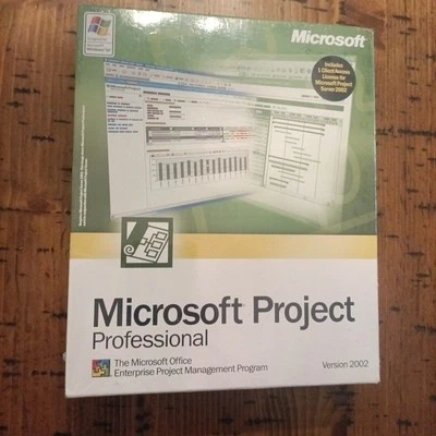 Microsoft Project Professional 2002 NEW SEALED with Permanent License - Image 1 of 4