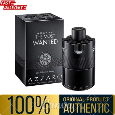 Azzaro The Most Wanted 3,4 OZ Eau De Parfum Spray Intenso Colonia para Hombres Foto 1 de 3