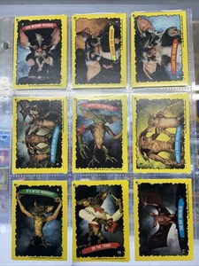 Gremlins 2 1990 Topps Movie Trading Card Sticker VINTAGE DUE SET DI #1-11 - Foto 1 di 3