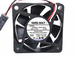 1pcs Cooling fan For NMB 2406KL-05W-B59 Inverter CNC Machine FANUC Fan 6015 24V - Afbeelding 1 van 4